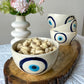 Evil eye ceramic bowl
