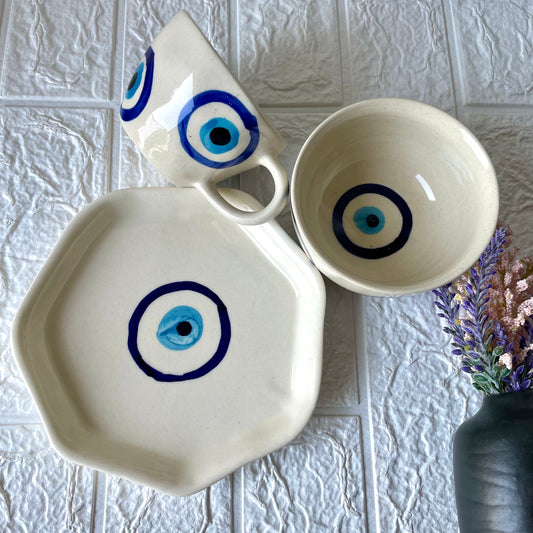 Evil eye breakfast set