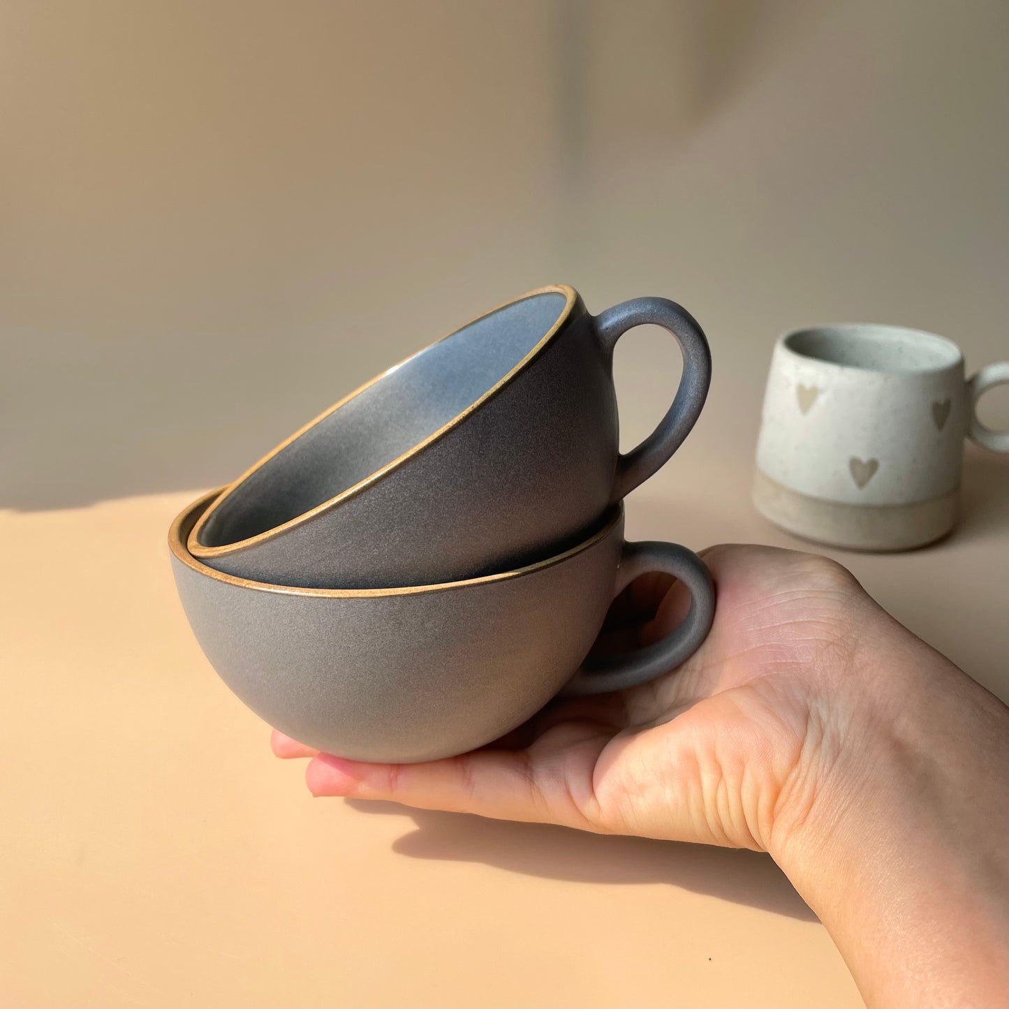 Pebble cappuccino mug