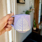 Lavender coffee mug