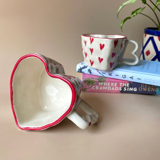 Shape of heart mug | Red Hearts