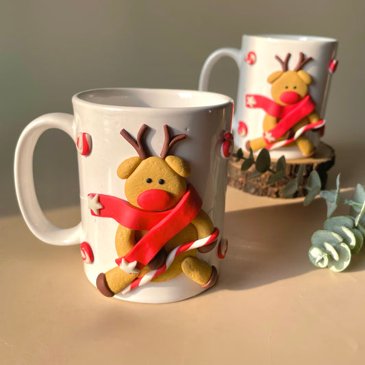 Xmas Reindeer mug 3D