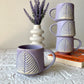 Lavender coffee mug