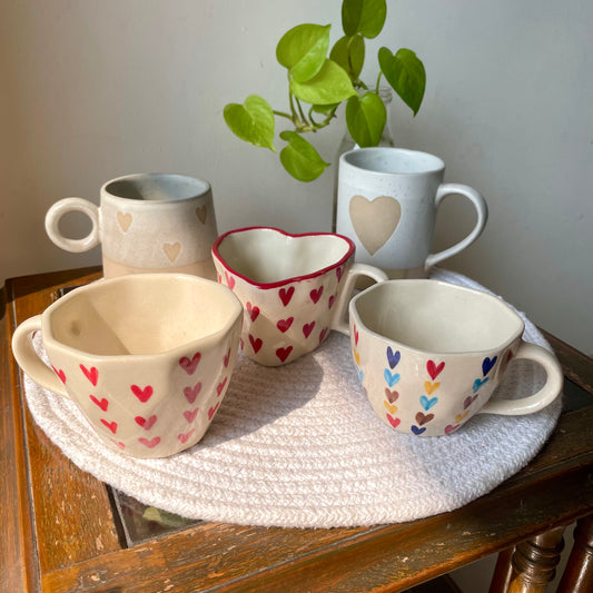 Set of 5 mugs- Sweetheart combo (for the price of 4)