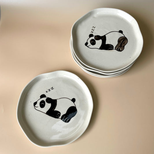 Lazy panda plate