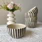 Stripes ceramic bowl