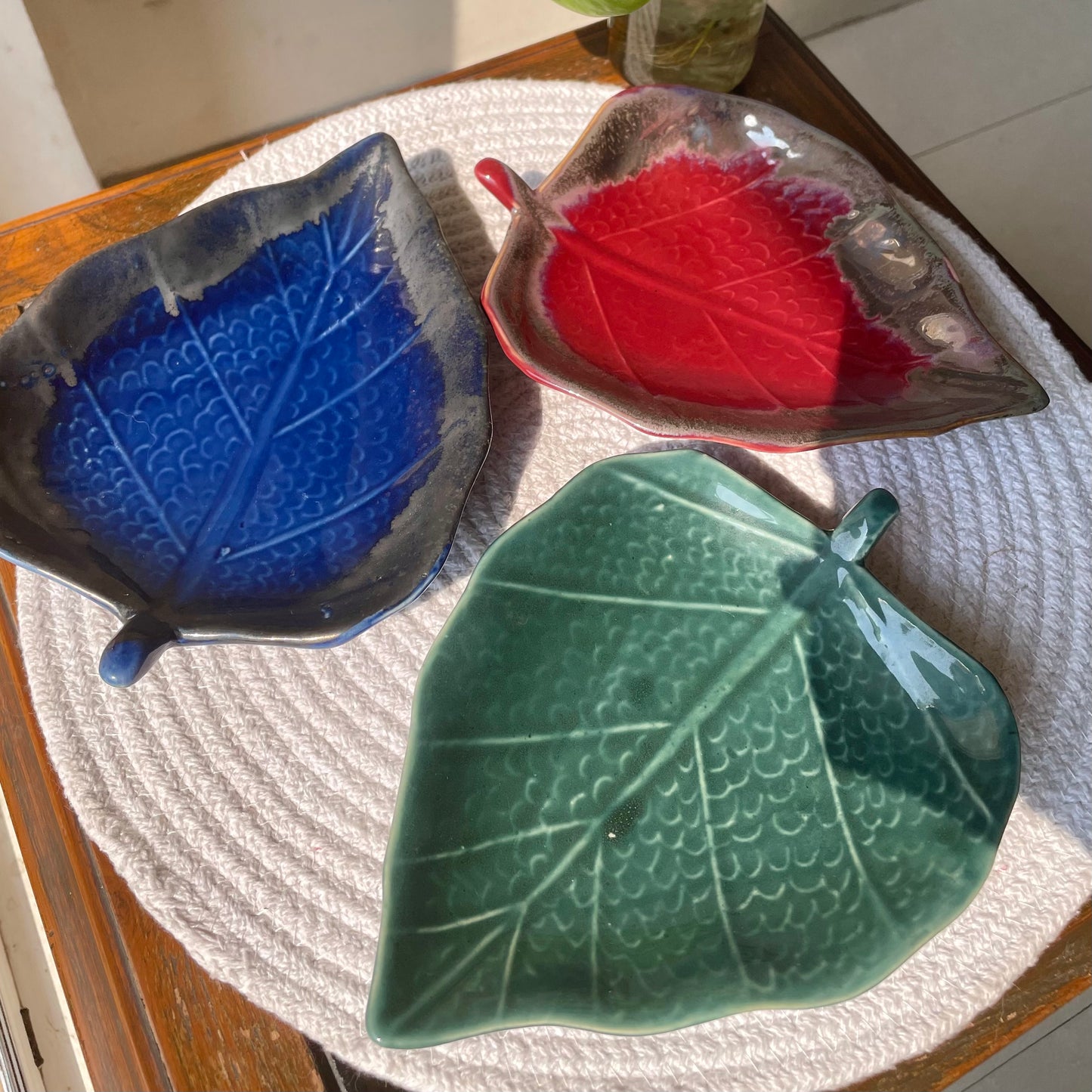 Leaf platters (set of 3)