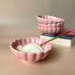 Floral ice cream bowl - pink