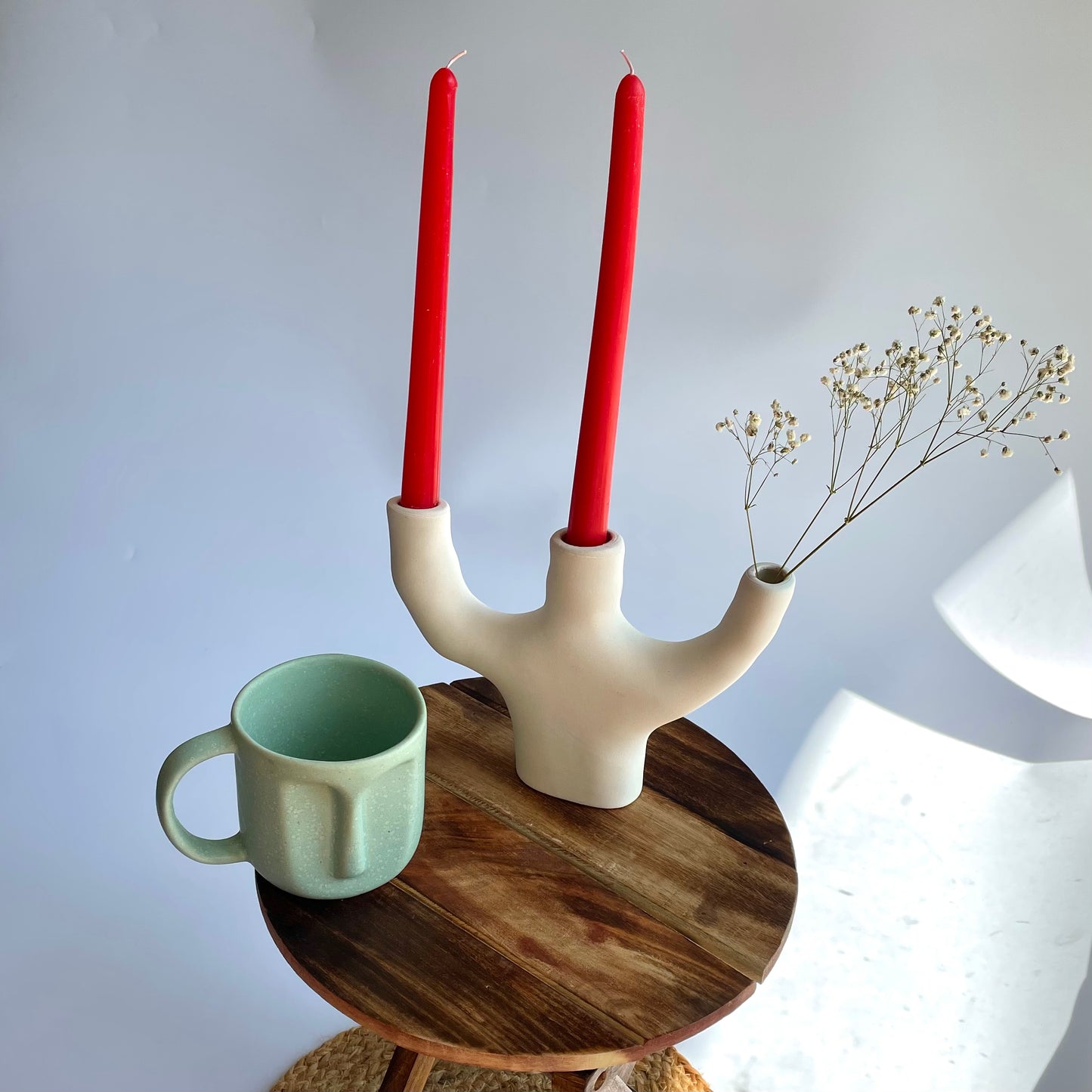 3 Hand Candle holder showpiece and a mug