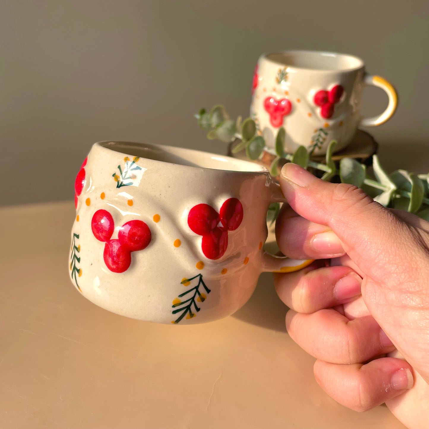 Cherry merry coffee mug