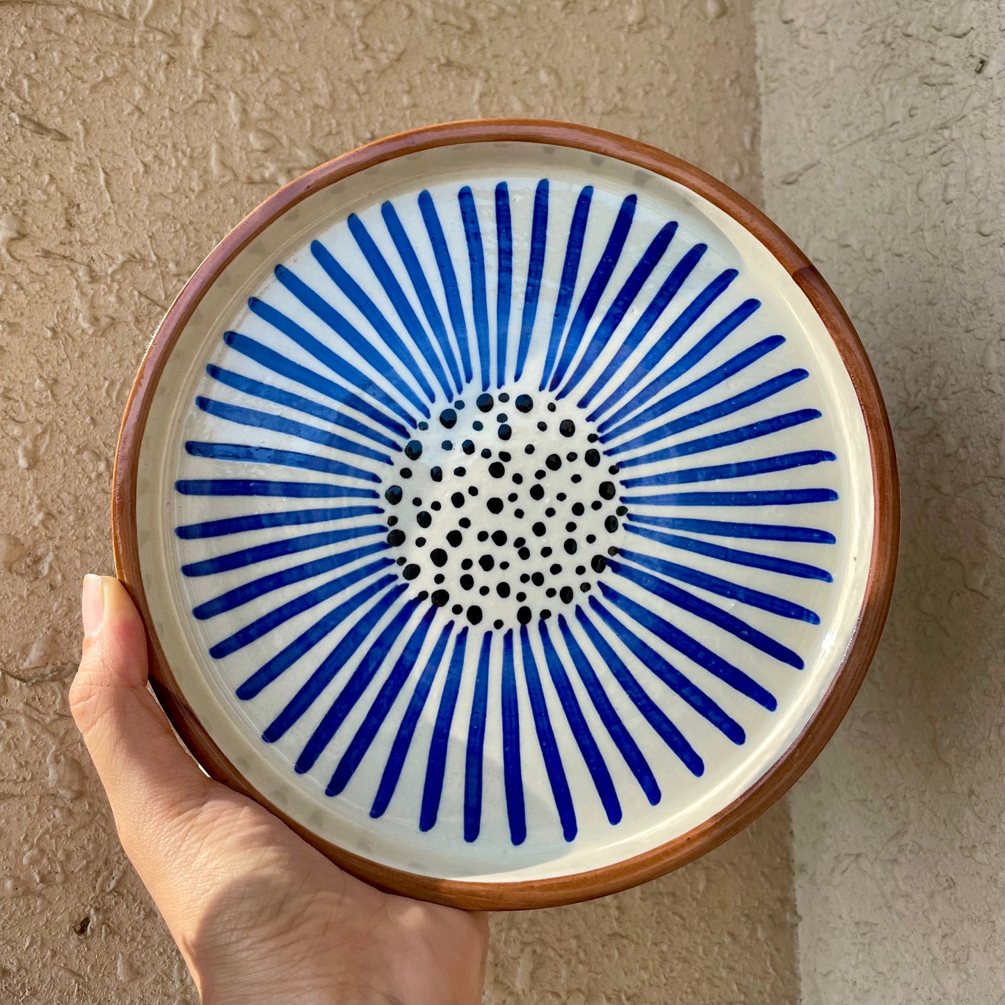 Blue Sunflower platter