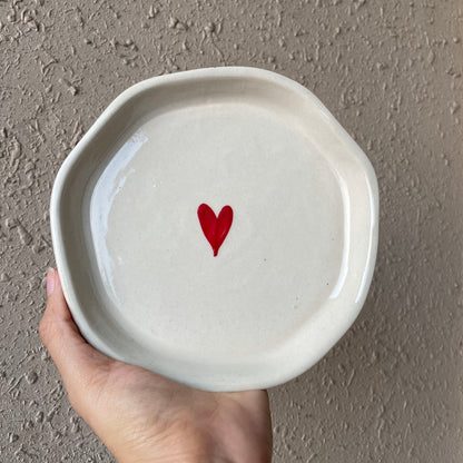 Hand-painted snack plate