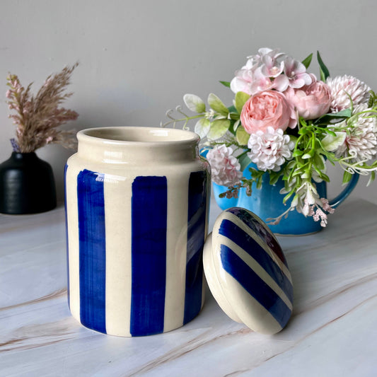 Stripes and Stripes Jar