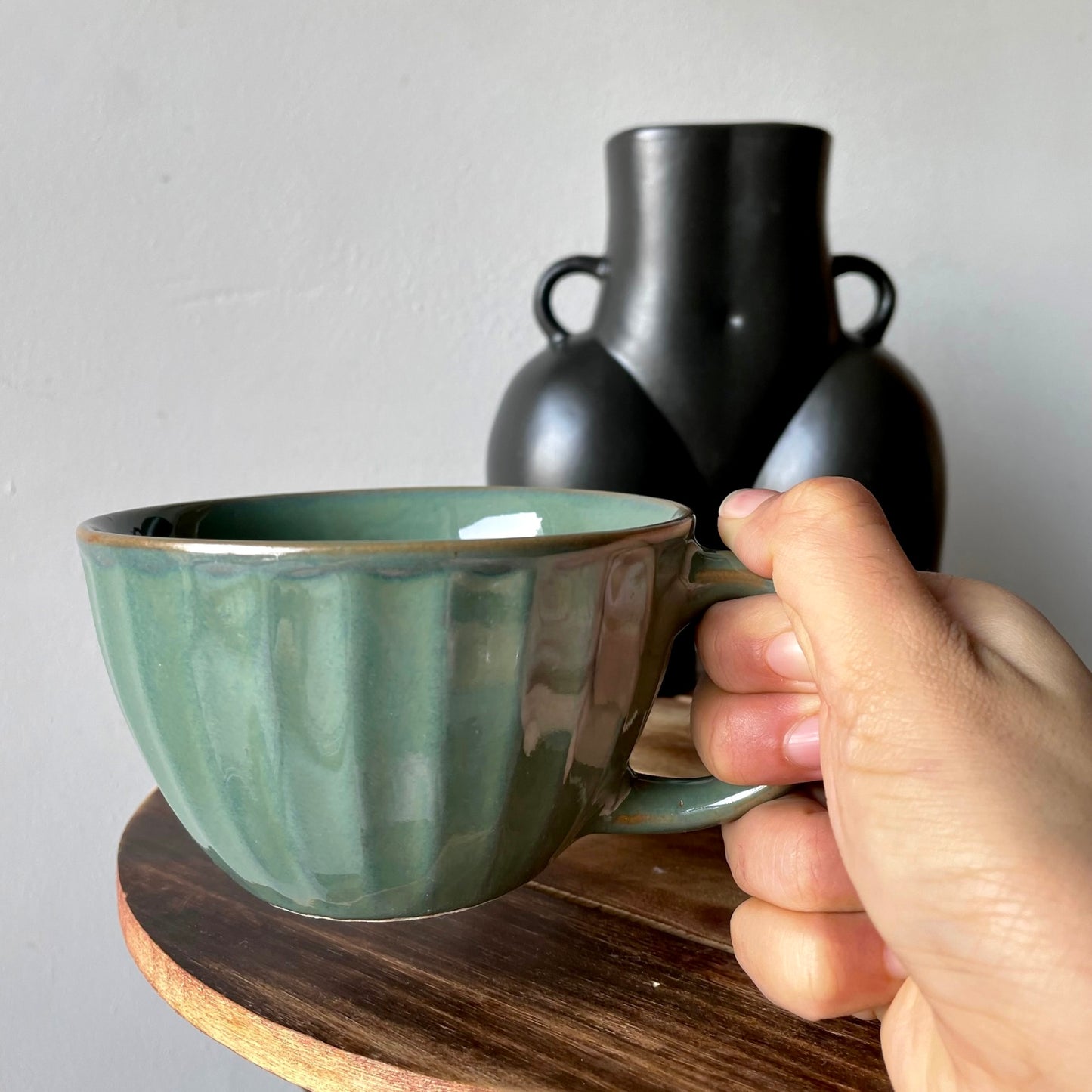 Green Cappuccino Mug